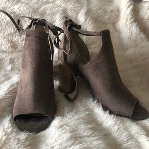 Open toed spring ankle booties !!